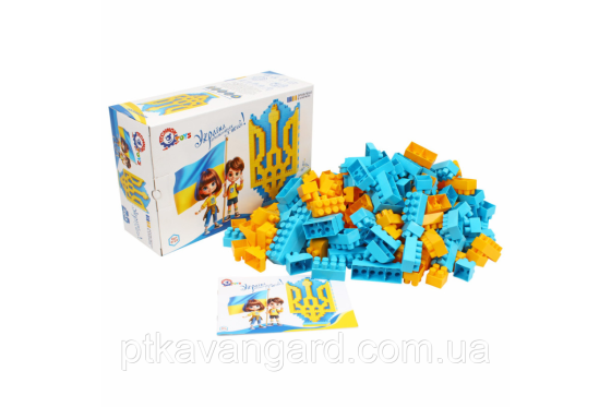 Конструктор блочний Герб України 203 деталі Technok Toys 0129 Хмельницький