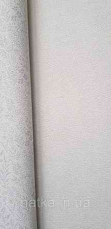 Обои виниловые на флизелине Rasch County Living метровые однотонные матовые под ткань лен молочные Киев