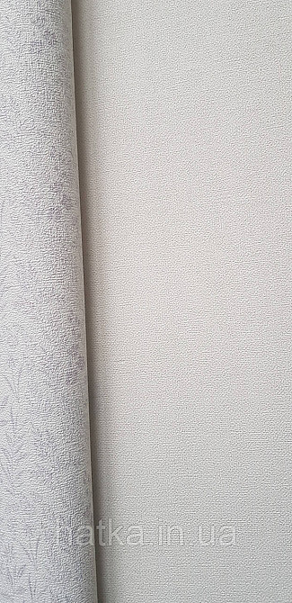 Обои виниловые на флизелине Rasch County Living метровые однотонные матовые под ткань лен молочные Киев - изображение 5