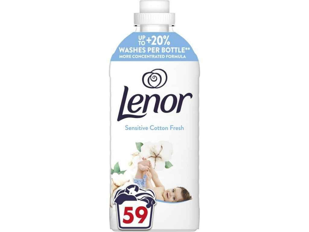 Кондиціонер 1,239л Для чутливої шкіри Свіжість Бавовни ТМ LENOR Київ - фото 1