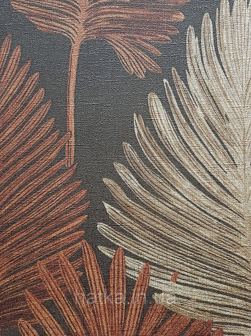 Шпалери вініл на флізеліні AS creation Metropolitan stories ByTime 0,53х10 листя папороті теракоту коричневі Київ - фото 2