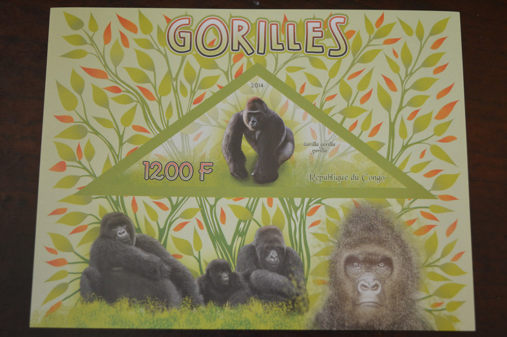 Конго. Фауна. Личности. Блок. 2014 р. (А-34) Полтава - фото 1