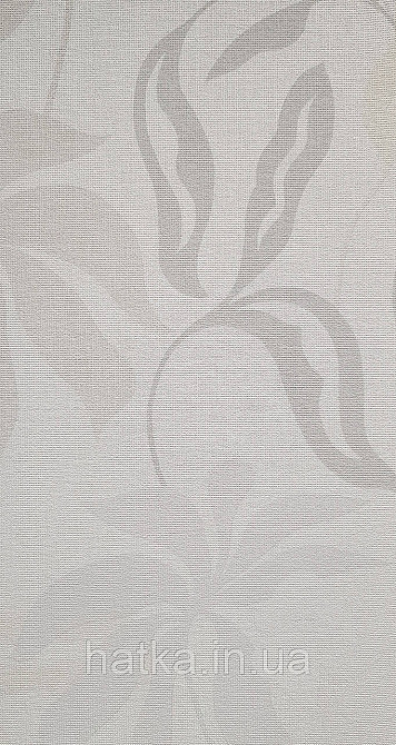 Шпалери вінілові на флізеліні Grandeco Universe метрове листя монстери бежеві сірі жовті на білому Київ - фото 1