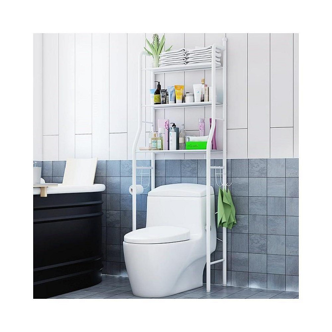 Полка стеллаж напольный над унитазом ТМ-021 Sailboat toilet rack Стеллаж для ванной комнаты над унитазом. Одесса - изображение 1