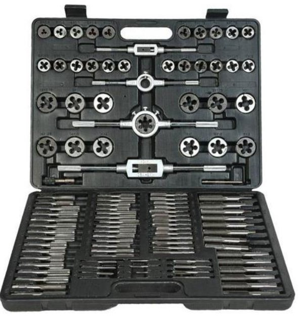 OX-609 Набор Для Нарезки И Нарезки Резьбы 110 Шт Метрическая Резьба M2-M18 С Пластиковым Ящиком Одесса - изображение 2