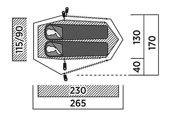 Намет двомісний Easy Camp Sarek 2 (120468) Київ