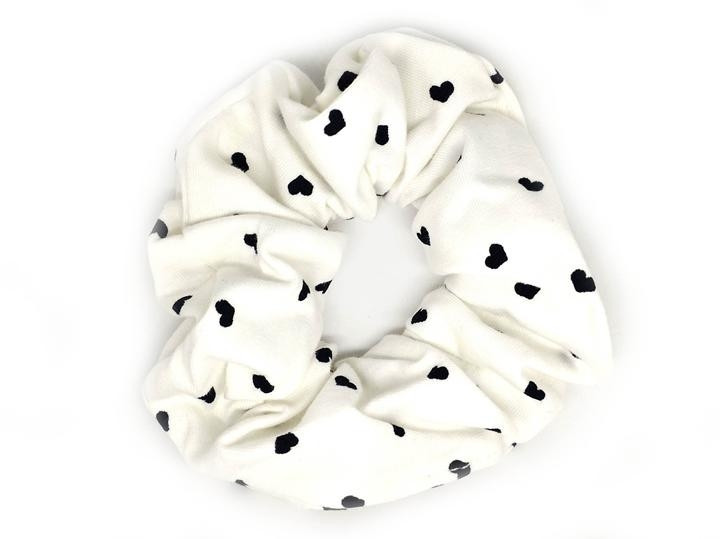 Гумка для волосся біла в серці Київ - фото 1