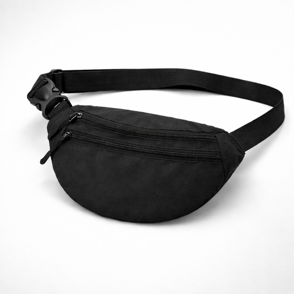 Мужская/женская бананка с Cordura 1000D, черная, 3 отделения, водоотталкивающая OD-78 Львов - изображение 20
