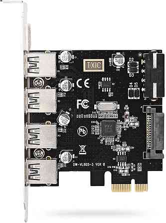 Контролер/плата розширення PCI Express на 4 порти USB 3.0 DW-VL805-3 VER B Луцк