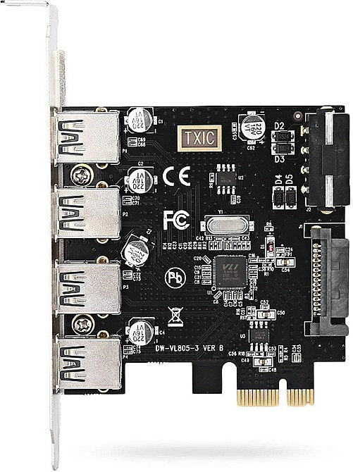 Контролер/плата розширення PCI Express на 4 порти USB 3.0 DW-VL805-3 VER B Луцьк - фото 2
