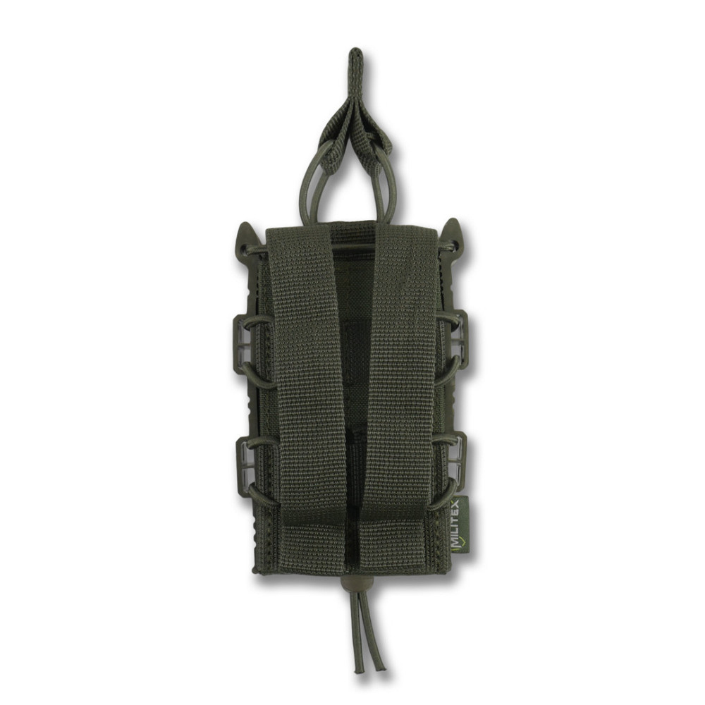 Открытый тактический подсумок под 1 магазин Militex Khaki. Открытый одинарный подсумок для магазинов Киев - изображение 3