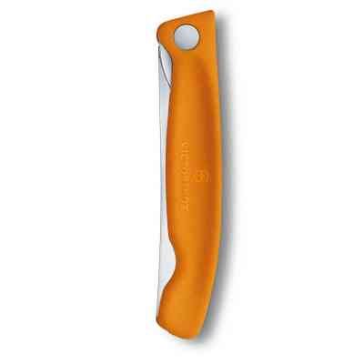 Кухонный нож Victorinox SwissClassic Foldable Paring 11 см Serrated Orange (6.7836.F9B) Винница