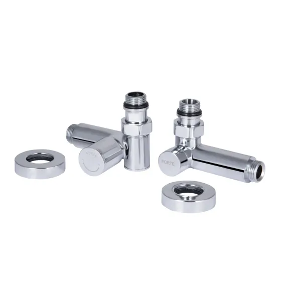 Комплект кранів кутових під ТЕН для рушникосушки SD FORTE SFSF395W15HE 1/2" Київ