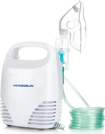 Електричний небулайзер Hangsun CN560 для дорослих і немовлят для інгаляції рідких ліків (білий) Київ