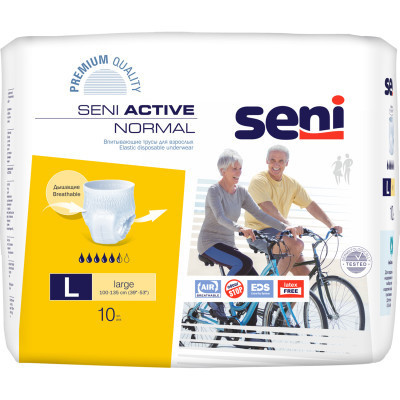 Подгузники для взрослых Seni Active Normal Large 10 шт. (5900516693053) Винница - изображение 1