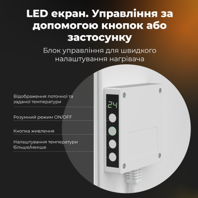 Обогреватель AENO Premium Eco Smart GH3S (AGH0003S) Винница - изображение 4