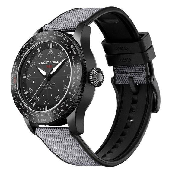 Чоловічий водостійкий тактичний годинник North Edge Mach New (Чорний) Вінниця - фото 5