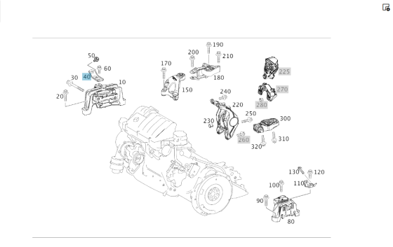 Mercedes-Benz  A2462410021 Кронштейн на подушці двигуна праворуч CLA Shooting Brake X117 CLA C117 GLA X156 A-class W176 B-class W242 B-class W246 Одеса