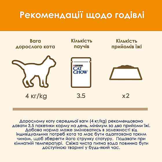 Вологий корм CAT CHOW Adult для дорослих котів, шматочки в желе, з яловичиною та баклажанами, 85 г Київ