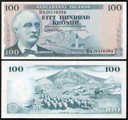 Ісландія / Islands 100 крон 1961 Pick 44 UNC Полтава