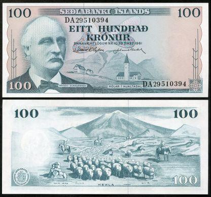 Ісландія / Islands 100 крон 1961 Pick 44 UNC Полтава - фото 1