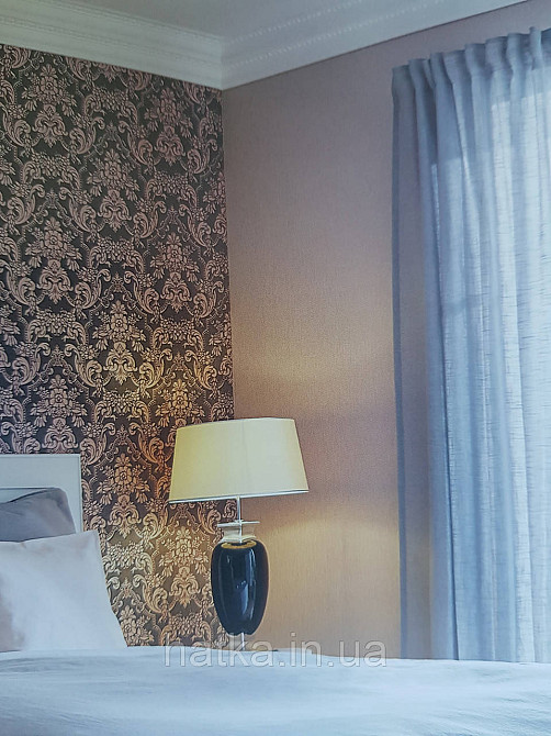 Шпалери вінілові на флізеліні Rasch Trianon Xlll 0.53х10 однотонні хвилясті класика рожеві Київ - фото 1