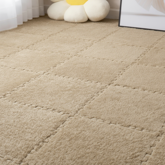 Пазл коврик 120x150см мягкий плюшевый термоковер,20 пазлов теплый пол, термоковрик для дома, в детскую один цвет Каменец-Подольский