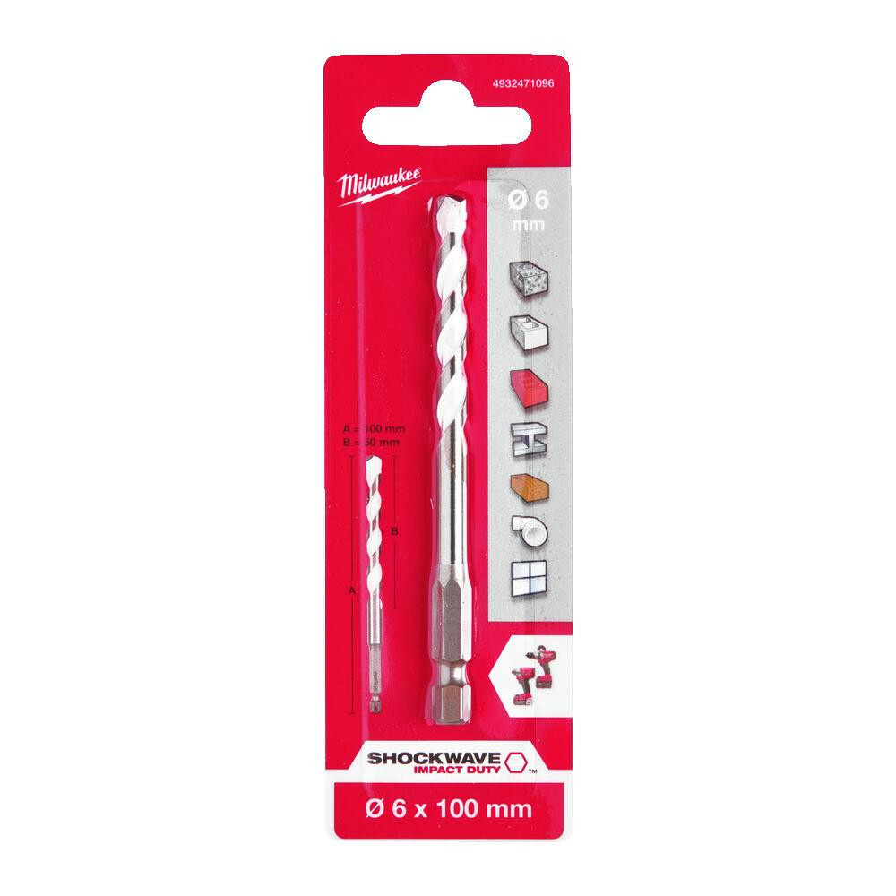 Свердло універсальне ShW HEX MILWAUKEE, діаметр 6x100 мм Одеса - фото 1