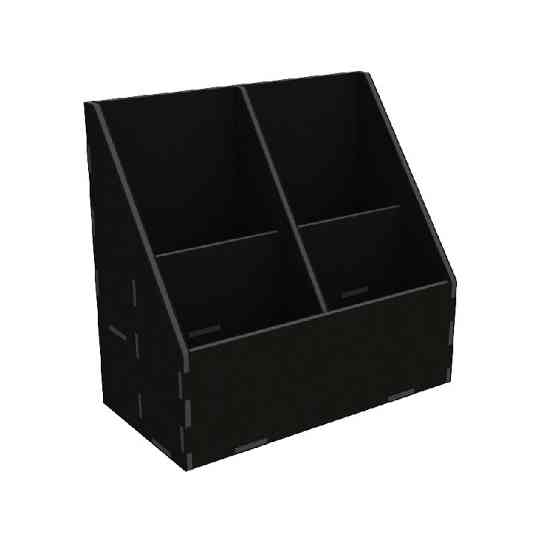 Органайзер EKOSTAR для чая и пакетов 80х120 - 4 ячейки чёрный Киев