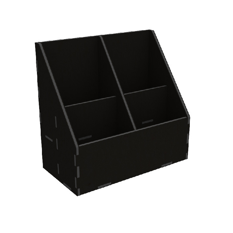 Органайзер EKOSTAR для чая и пакетов 80х120 - 4 ячейки чёрный Киев - изображение 2