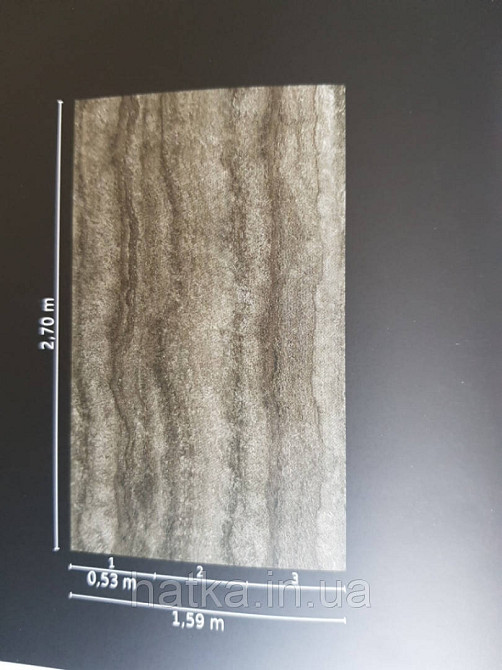 Шпалери вінілові на флізелін Marburg Dune 32549 панно мурал еко абстракція зріз каменю скала чорний Київ - фото 3