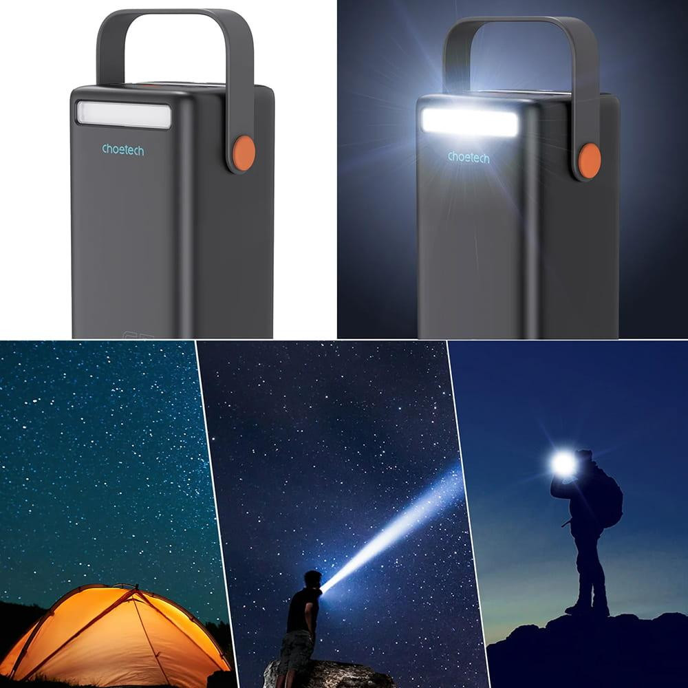 Повербанк 50000mAh Choetech B664 Deep Blue 65W PPS QC3.0 PD3.0 LED-ліхтар (43-00119) Киев - изображение 6