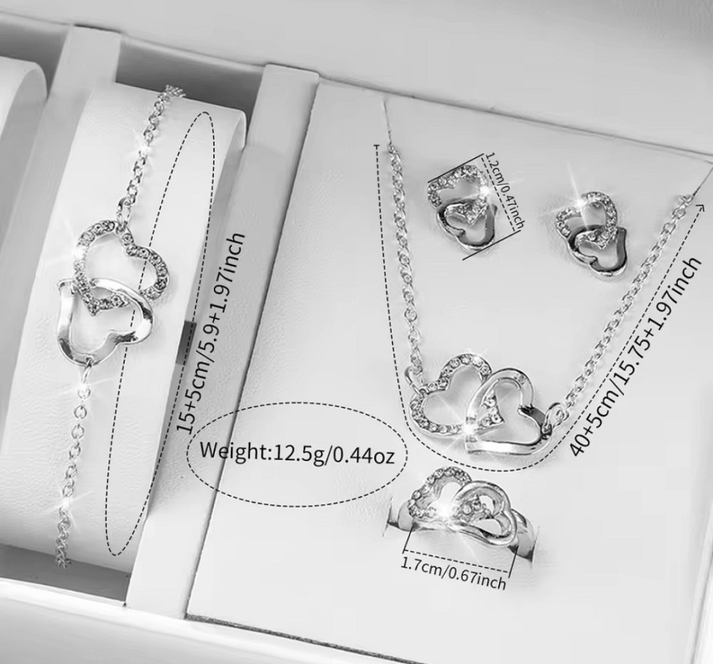 Годинник сріблястий жіночий з біжутерією Сміла - фото 3