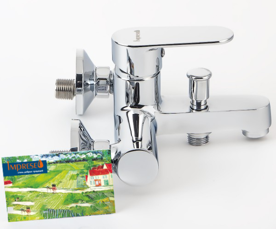 Змішувач для ванни Imprese LESNA, хром, 35 мм Київ