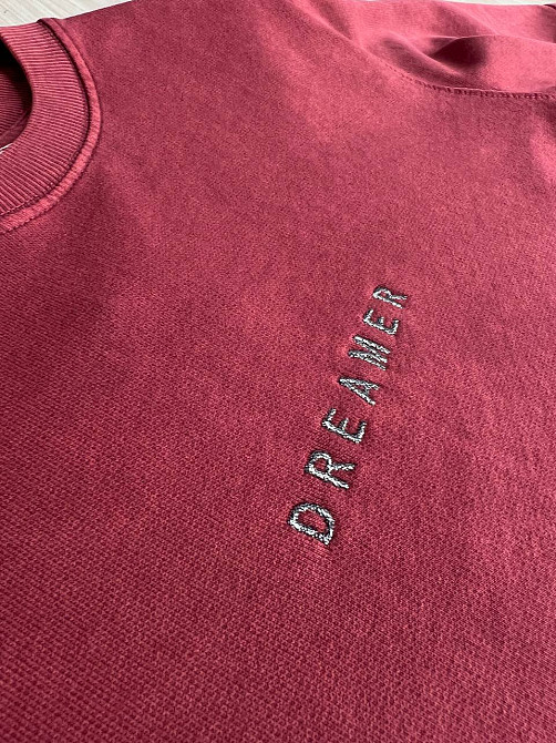 Костюм женский Pepper&mint 25-02 вареный тай-дай футболка и шорты с вышивкой бордовый, бордовый, L Киев - изображение 15