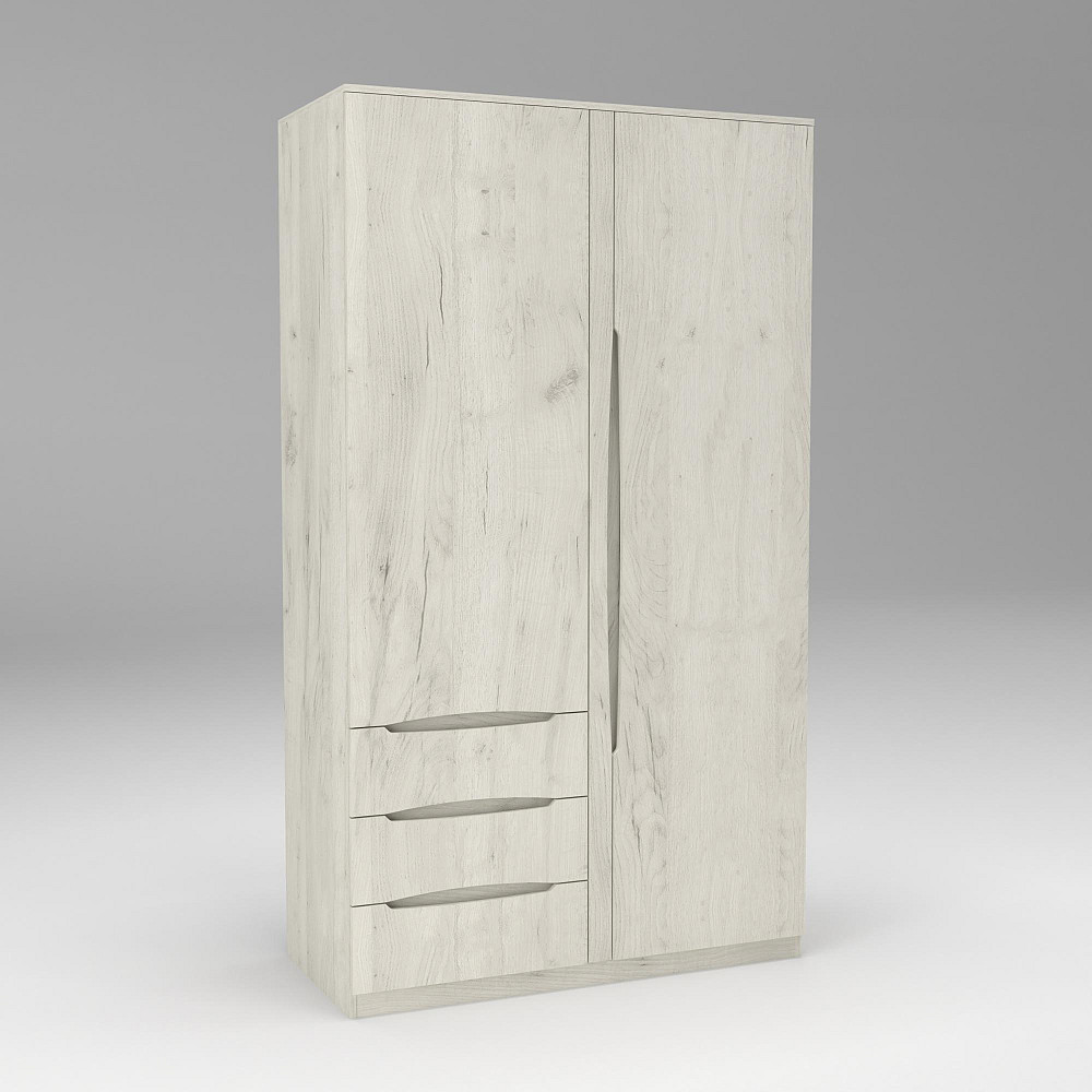 Шкаф Дельта 1, Дуб Крафт Білий, 1200х550х2100 Львов - изображение 5