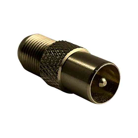 ТВ штекер прямий метал без гайок Харків