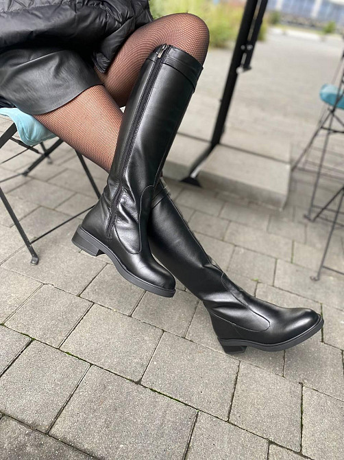 Mermaid Чоботи жіночі Mermaid 2227 чорні (осінь-весна, шкіра натуральна) (6050) 37 Коломия - фото 5