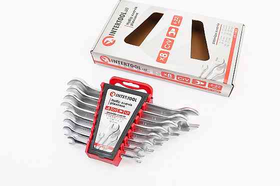 Набір ключів ріжкових 8шт (6х7/8х9/10х11/12х13/14х15/16х17/18х19/20х22мм) "пластиковий тримач" HT-1002 Київ