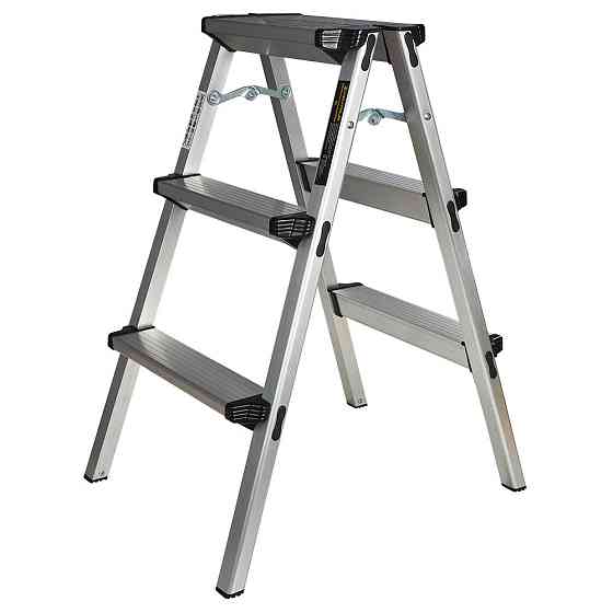 Драбина алюмінієва двостороння Кентавр 3Д Харків