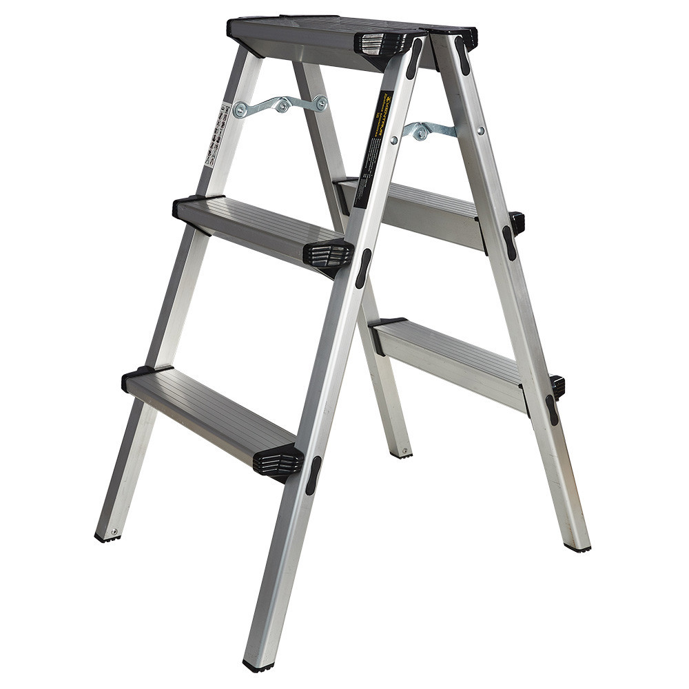 Драбина алюмінієва двостороння Кентавр 3Д Харків - фото 1