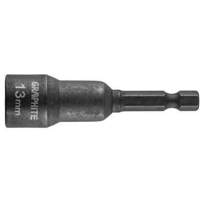 Головка торцева Graphite ударна з магнітом, 13 мм, сталь S2 (56H553) Вінниця