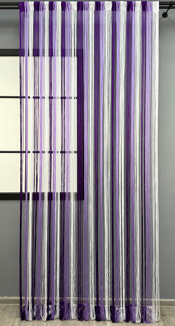 Штори-нитки "Кісея" Фіолетовий з бузковим і білим 300х300см 1 шт (61-097) Київ - фото 3