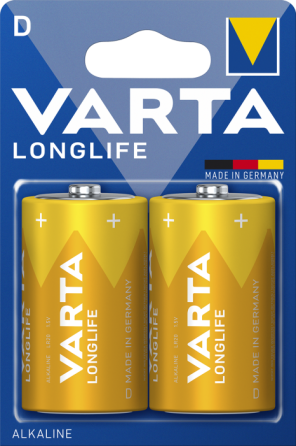 Батарейка бочка VARTA LONGLIFE D 1.5 V блістер 2 шт Рівне