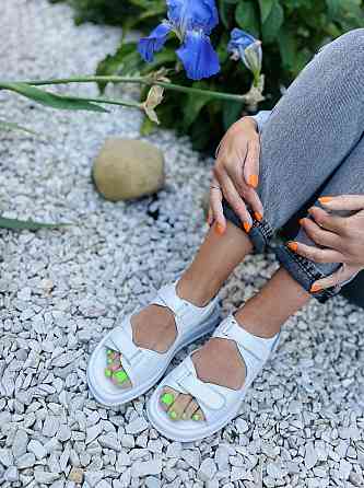 No brend Босоніжки жіночі 19-1 білі (літо, шкіра натуральна) (5087) 37р.38р.39р. Коломия