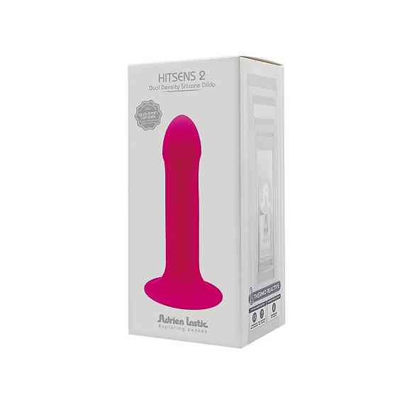 Дилдо з присоскою Adrien Lastic Hitsens 2 Pink, відмінно для страпона, макс. діам. 4см, довж. 16,7см Sex Aura Київ