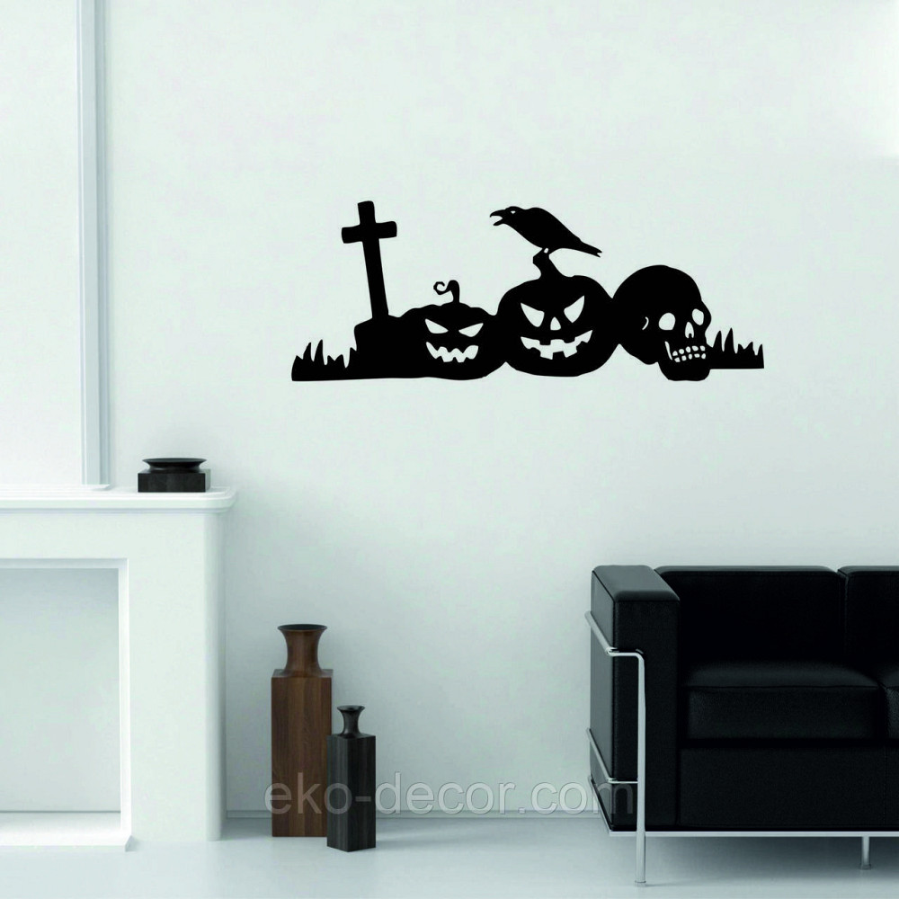 Декоративне настінне Панно «Хелловін - гарбузи», Декор на стену Київ - фото 4