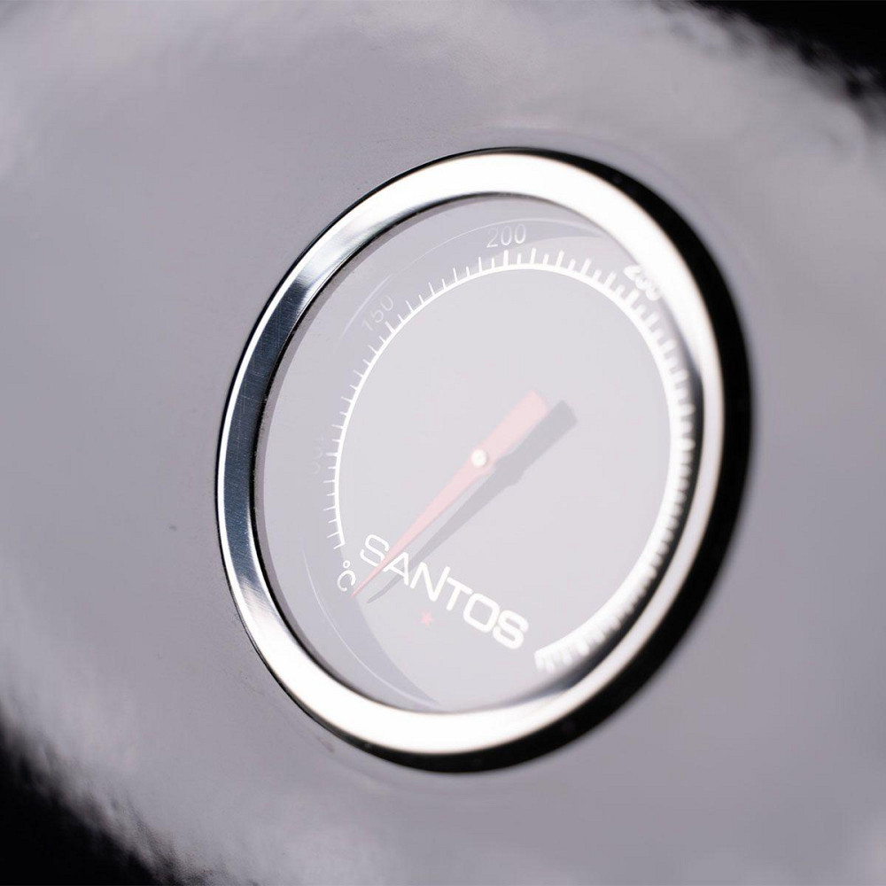 Газовий гриль SANTOS S-401 Black, з бічним пальником, чорний 900259 Код: 010954 Рівне - фото 3