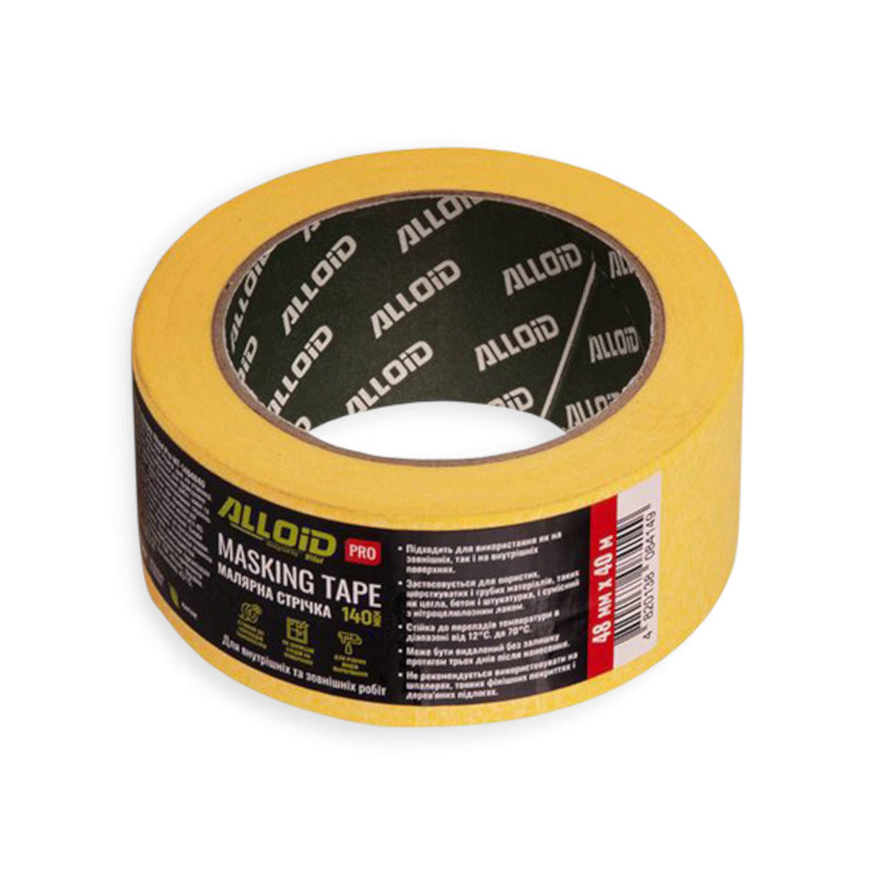 Лента малярная PRO 48мм х 40м, 140мкм для наружных и деликатных работ Мукачево - изображение 1