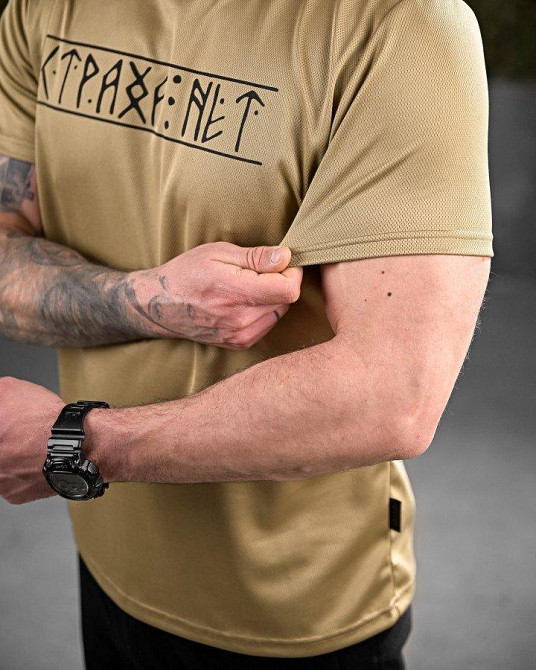 Тактическая потоотводящая футболка Oblivion  страха нет coyot ДЛ7053 Одеса - фото 7